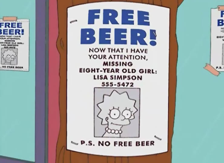 Funny Signs From "The Simpsons" (70 pics)