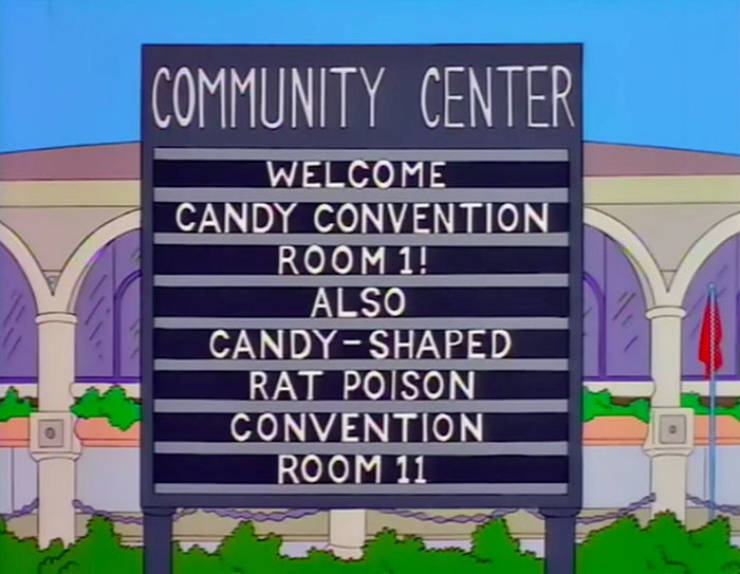 Funny Signs From "The Simpsons" (70 pics)