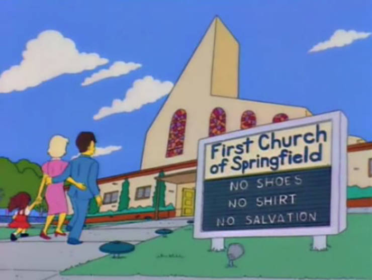 Funny Signs From "The Simpsons" (70 pics)