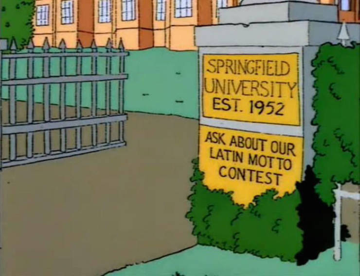 Funny Signs From "The Simpsons" (70 pics)