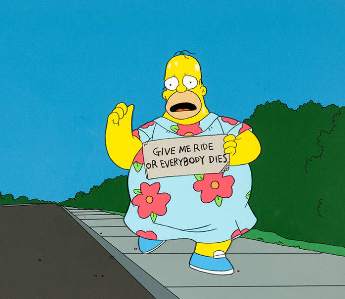 Funny Signs From "The Simpsons" (70 pics)