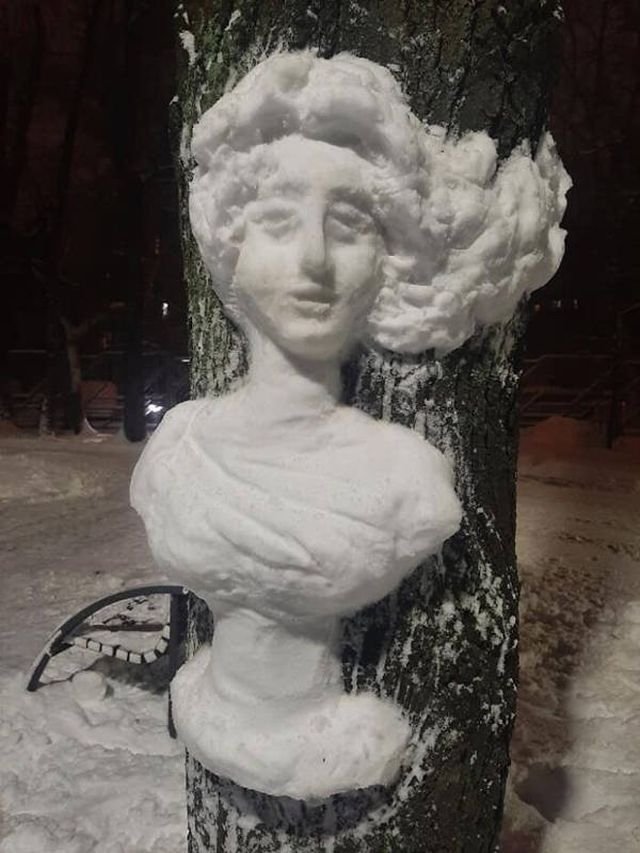 Snow Sculptures On Trees (20 pics)