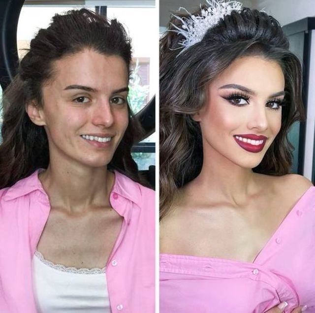 With And Without Makeup (20 pics)