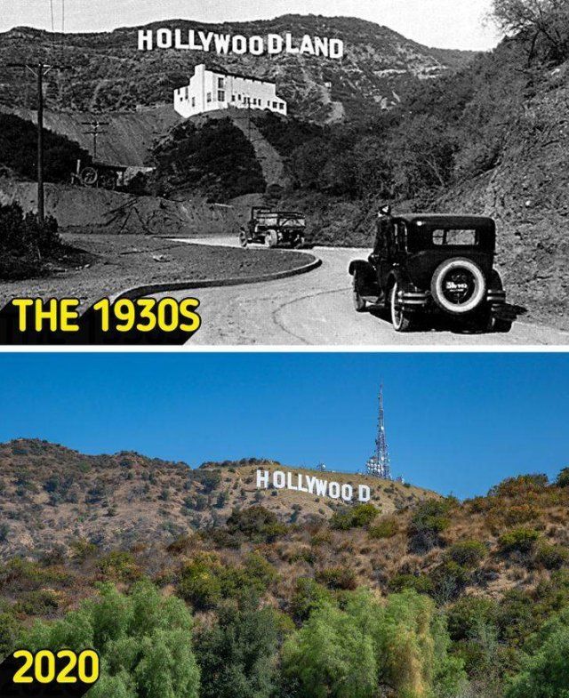 Famous Places In The Past And Now (20 pics)