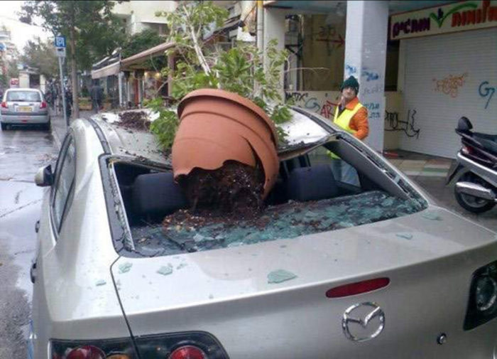 Weird Car Crashes (25 pics)