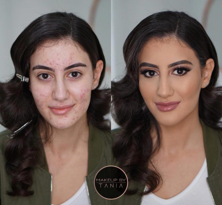 Girls With And Without Makeup (25 pics)
