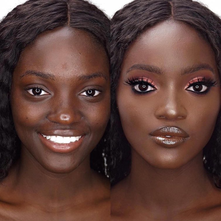 Girls With And Without Makeup (25 pics)