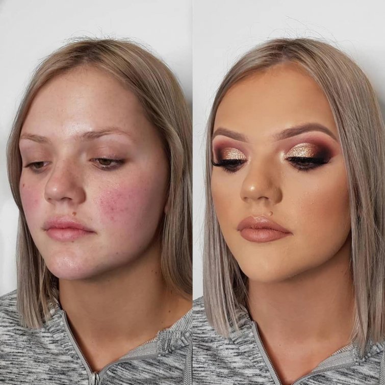 Girls With And Without Makeup (25 pics)
