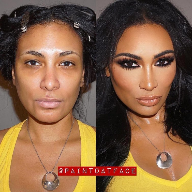 Girls With And Without Makeup (25 pics)