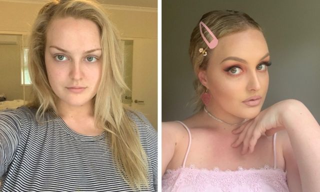 Girls With And Without Makeup (15 pics)