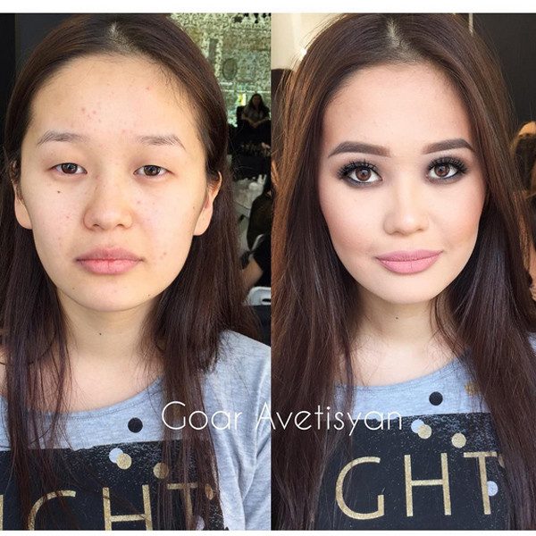 Girls With And Without Makeup (15 pics)