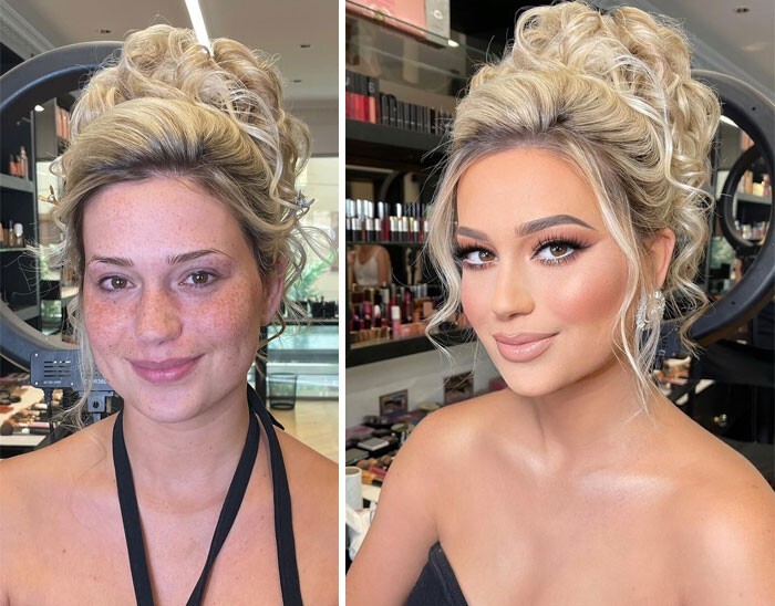 Brides Before And After Makeup (15 pics)