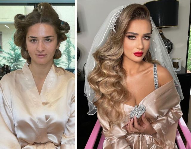Brides Before And After Makeup (15 pics)