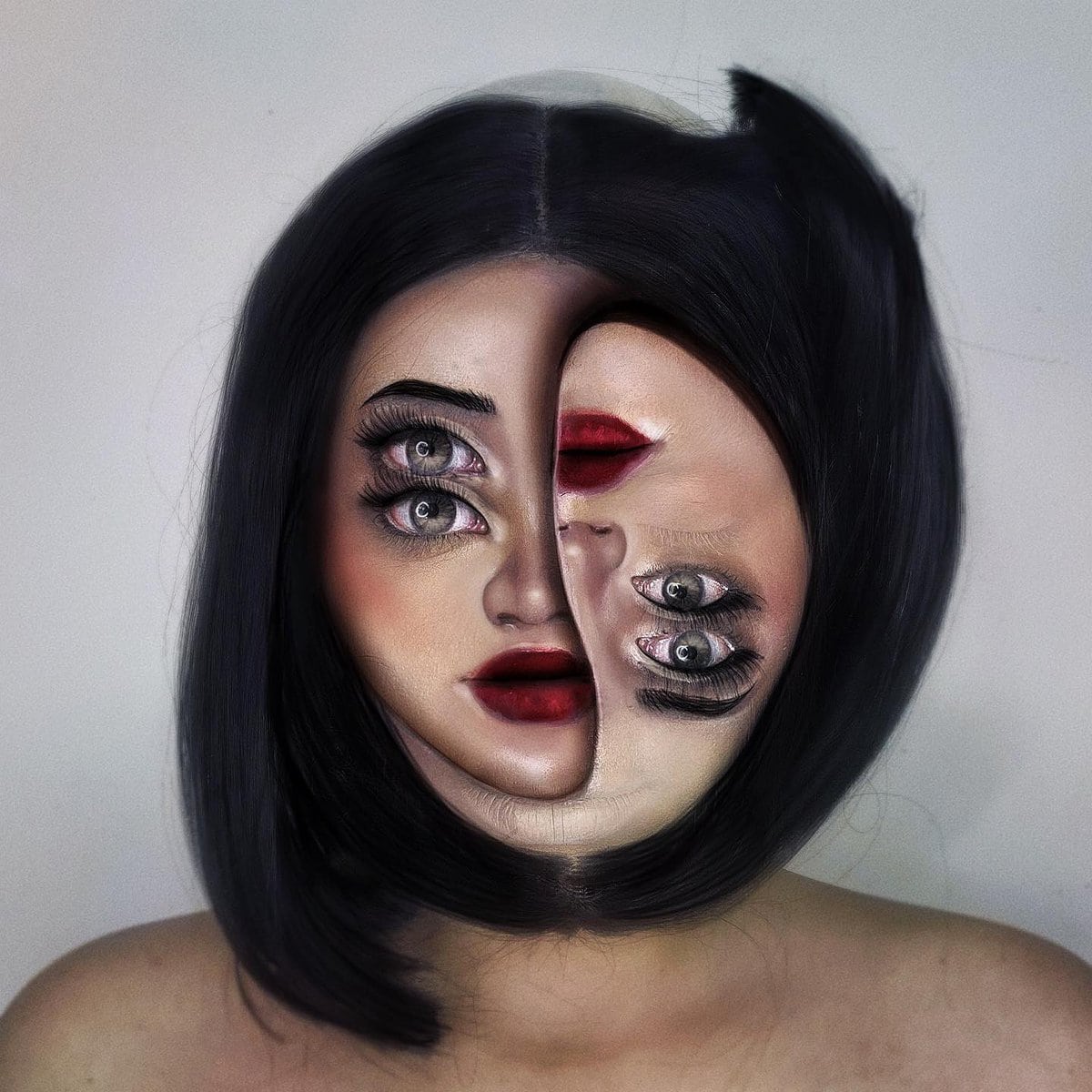 Optical Illusions With Makeup (20 pics)