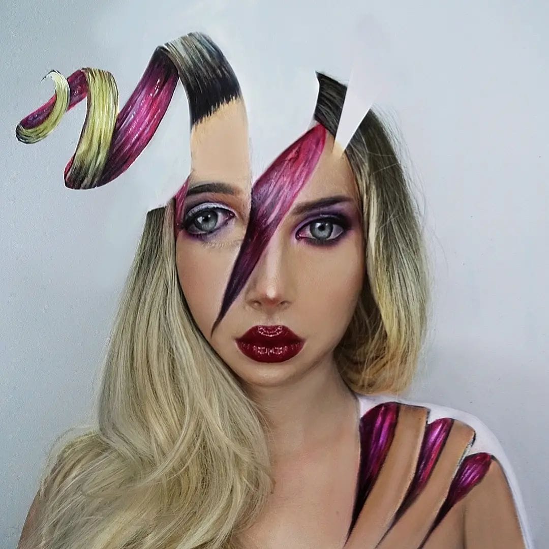 Optical Illusions With Makeup (20 pics)