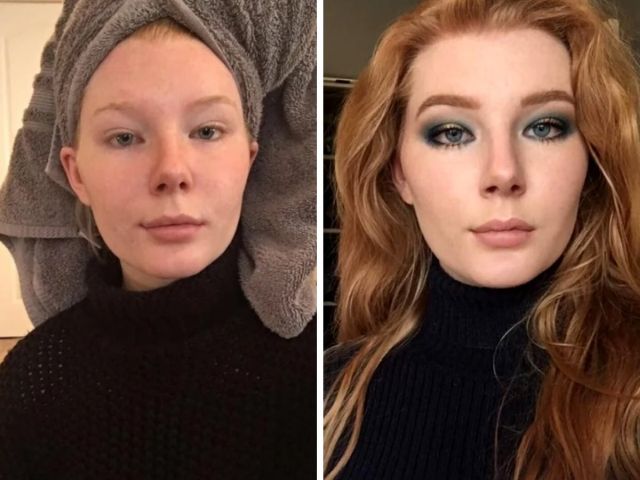 Girls With And Without Makeup (15 pics)