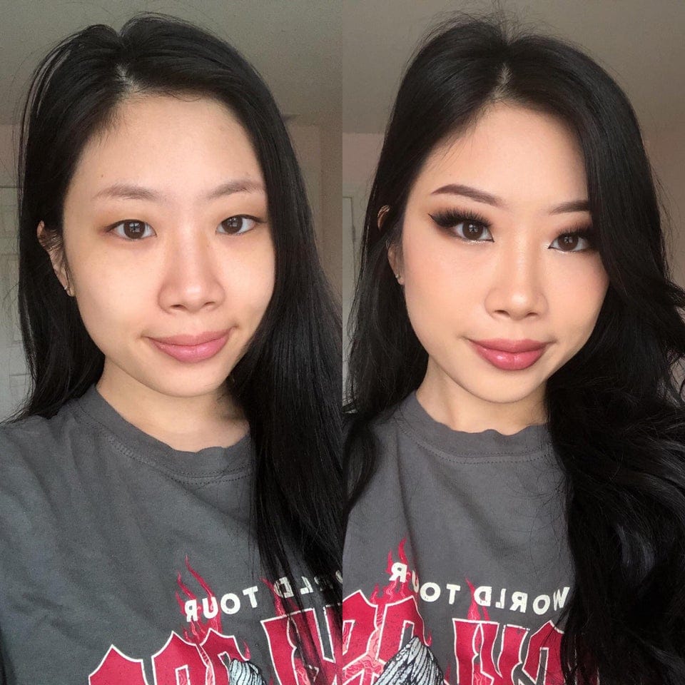 Girls With And Without Makeup (17 pics)