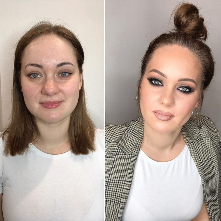 Girls With And Without Makeup (18 pics)