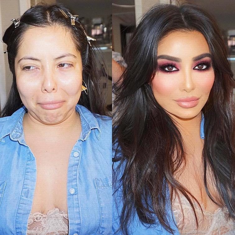 Girls With And Without Makeup (18 pics)