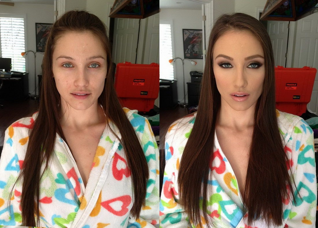 Girls With And Without Makeup (17 pics)