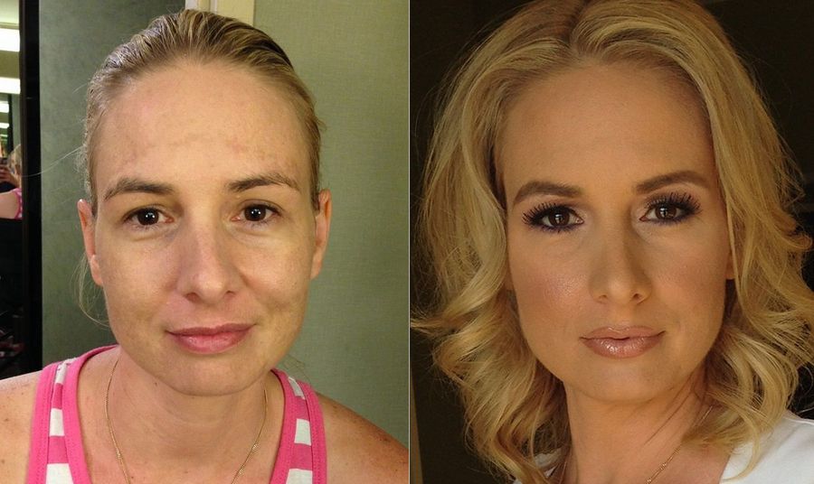 Girls With And Without Makeup (17 pics)