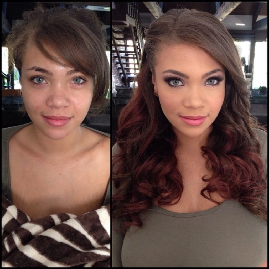 Girls With And Without Makeup (17 pics)