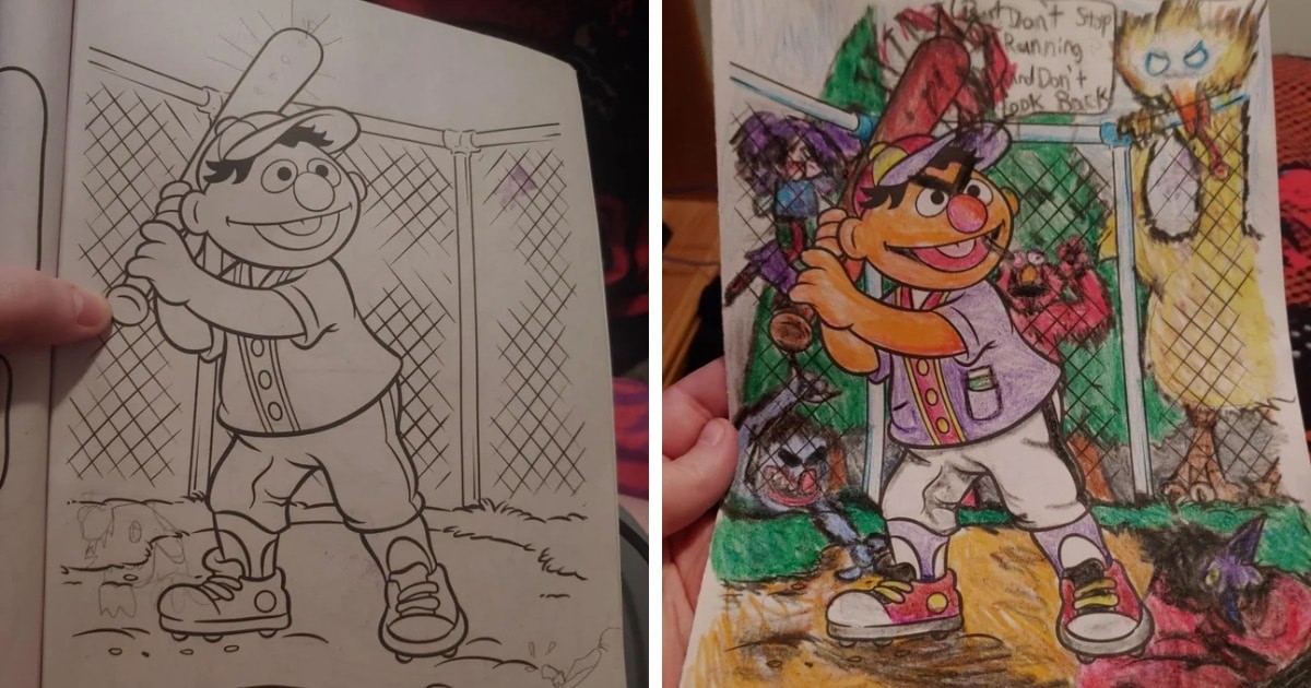 Adults Ruin Children's Coloring Pages (16 pics)