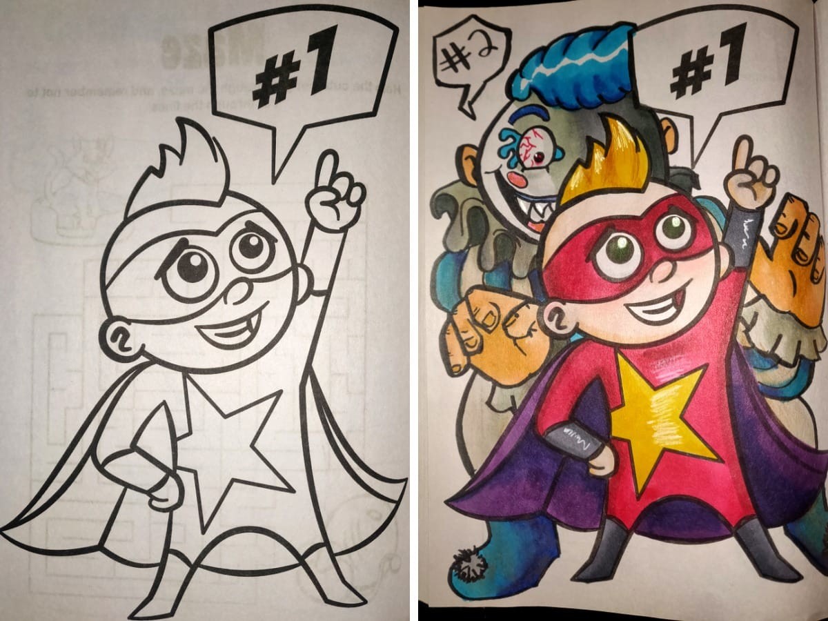 Adults Ruin Children's Coloring Pages (16 pics)