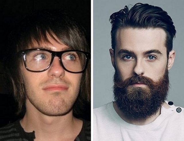 Men With And Without Beards (23 pics)