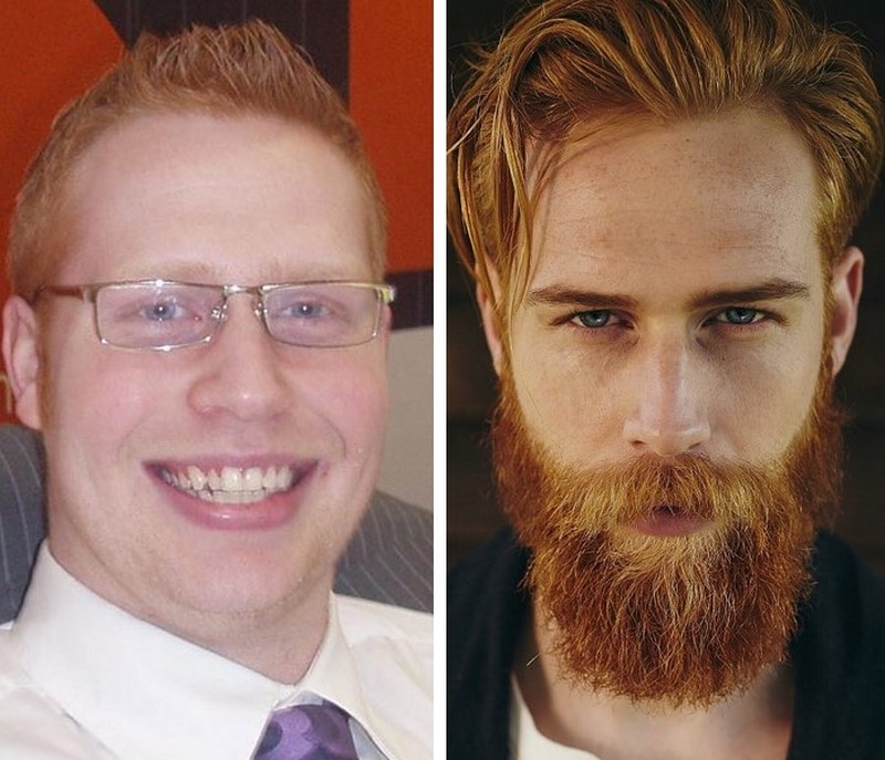 Men With And Without Beards (23 pics)