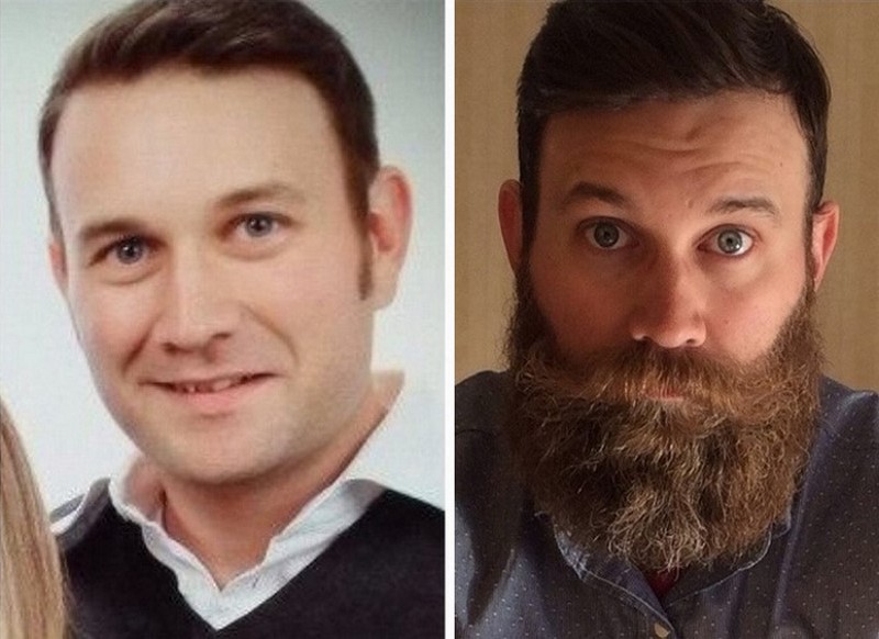 Men With And Without Beards (23 pics)