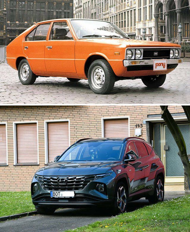 Car Models: Old Against Modern Versions (25 pics)