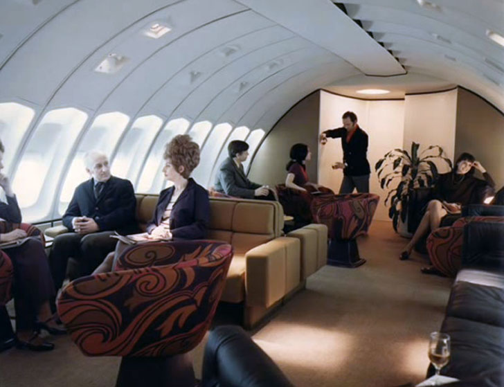 Interior Of Boeing-747 From The 70's (21 pics)