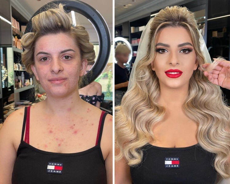 Girls With And Without Makeup (16 pics)