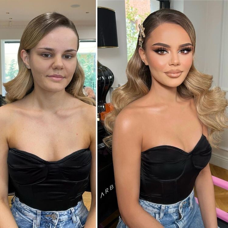 Girls With And Without Makeup (16 pics)