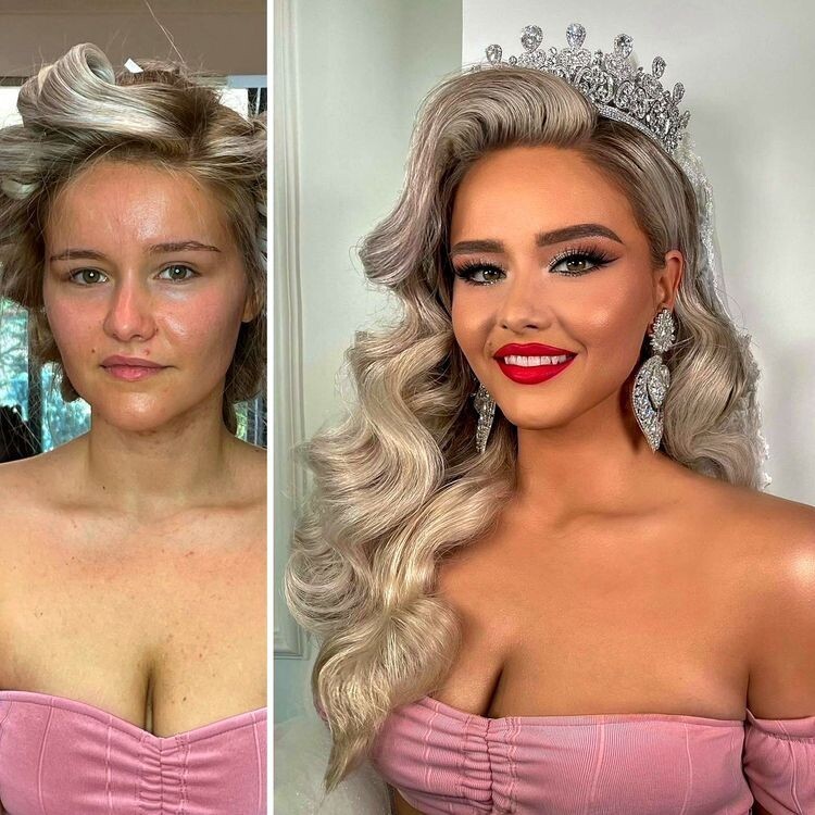 Girls With And Without Makeup (16 pics)