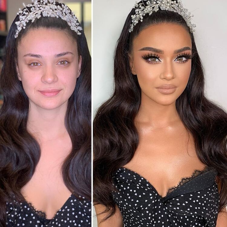 Girls With And Without Makeup (16 pics)