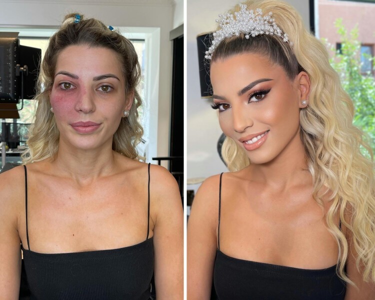Girls With And Without Makeup (16 pics)