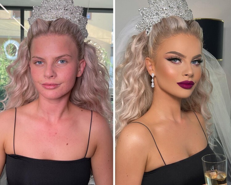 Girls With And Without Makeup (16 pics)