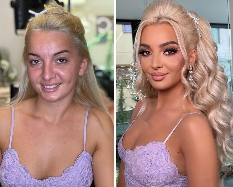 Girls With And Without Makeup (16 pics)