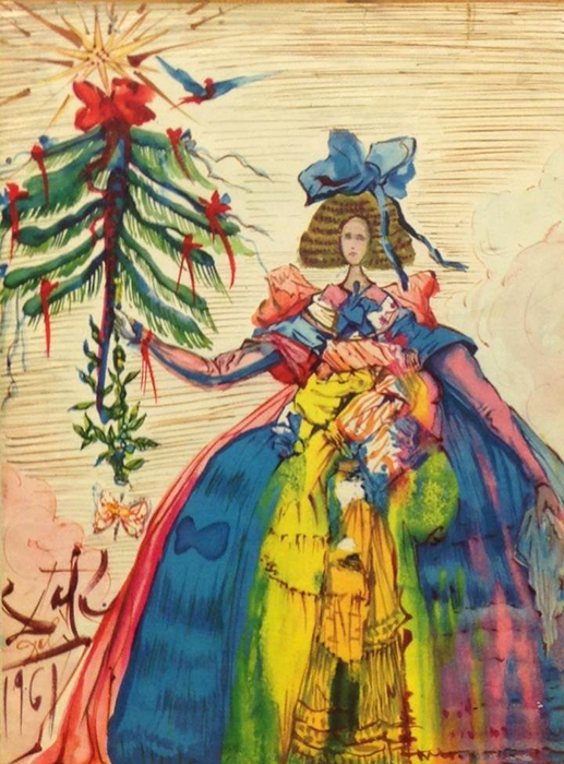 Christmas Cards By Salvador Dali (13 pics)