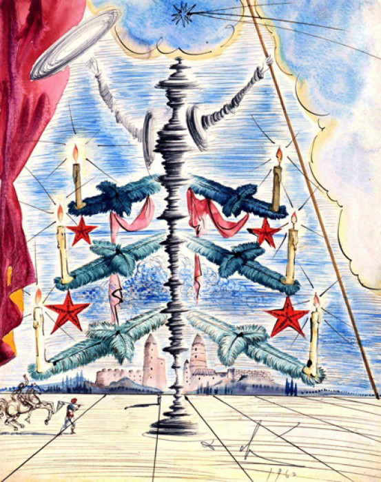 Christmas Cards By Salvador Dali (13 pics)