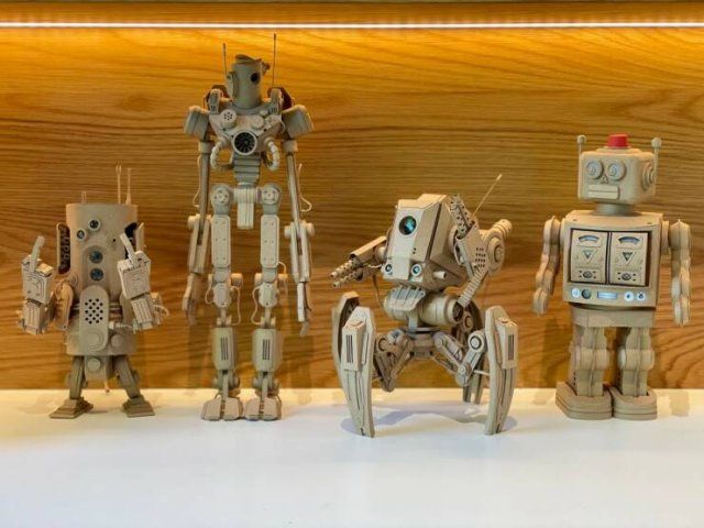 Cool Cardboard Sculptures (25 pics)