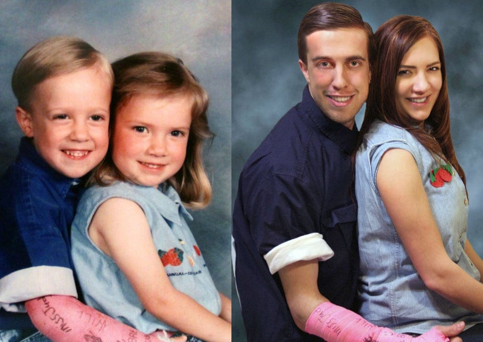 People Repeat Their Photos From The Past (21 pics)