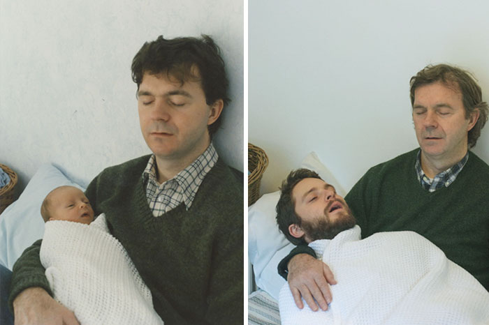 People Repeat Their Photos From The Past (19 pics)