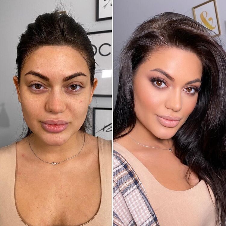 Women With And Without Makeup (15 pics)