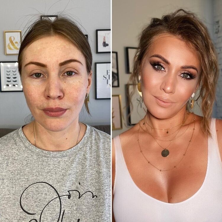 Women With And Without Makeup (15 pics)