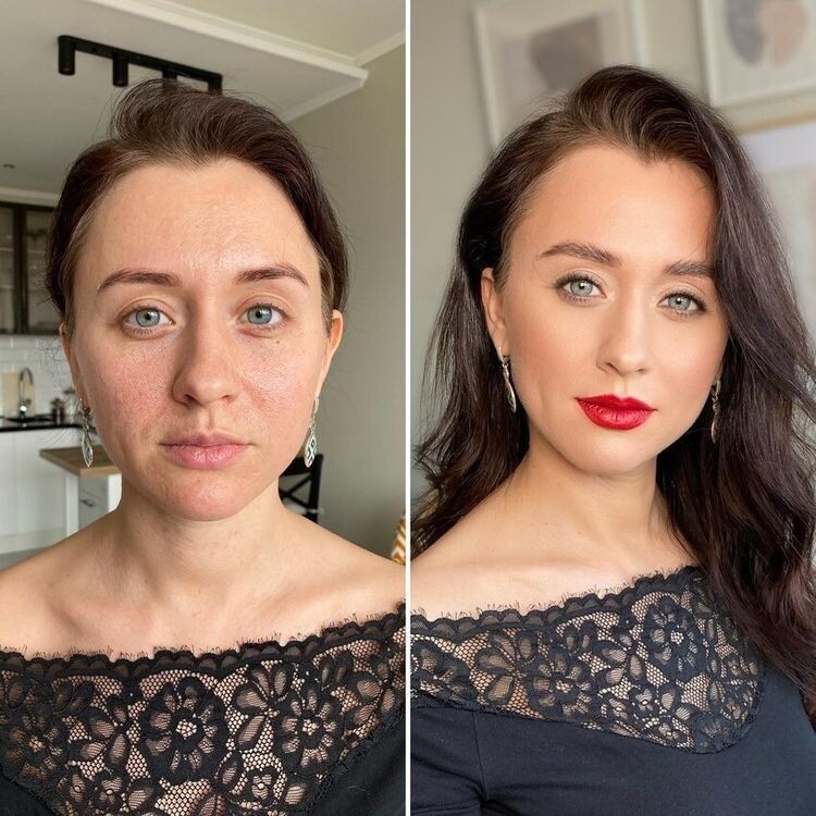 Women With And Without Makeup (15 pics)