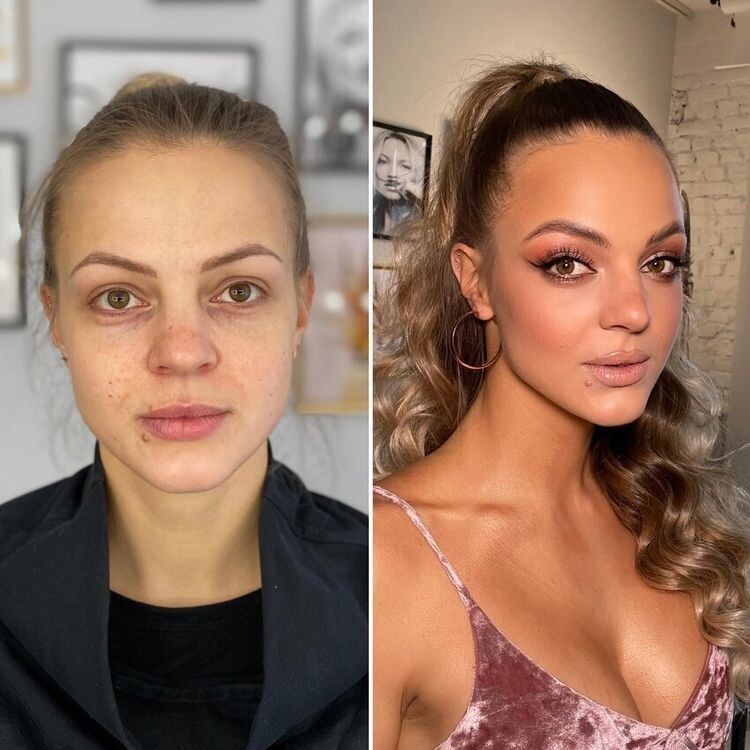 Women With And Without Makeup (15 pics)