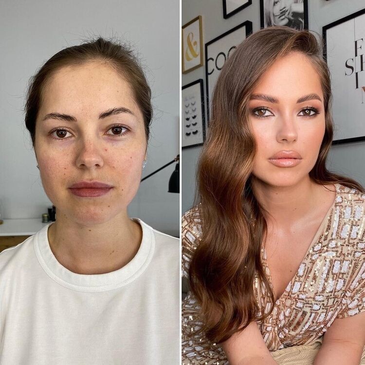 Women With And Without Makeup (15 pics)